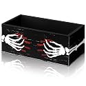 Halloween Wooden Candy Bowl Trick or Treat Serving Dish, Skeleton Hand