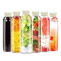 HALO NATION® 6Peice Glass Bottle Glass 750ml Clear Juice Bottles Fridge Bottle for Home Office Bottles with Airtight Lid