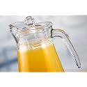 HALO NATION Glass Water Jug with Lid | Pitcher Hot Water Jug | Carafe for Dining Table 1400 ml Perfect for Gifting