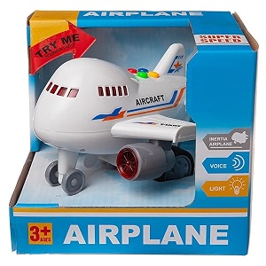 halo nation inertia friction powered light sound aeroplane airbus toy - airplane toy for 2 years old boys amp girls  light amp sound toy for kids - friction powered simulation model boing airbus