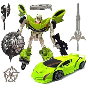 halo nation robot car action figure 21 cm green cool car toy for kids
