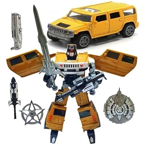 halo nation robot car suv action figure 21 cm yellow
