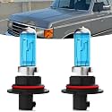 Halogen Headlights Fit For Ford F250 F350 1987-1991 Headlight Bulbs,9004/HB1 High/Low Beams Bright Front Light Combo Kit,Plug &amp; Play,Pack of 2 (Ford F250 F350 1987-1991)