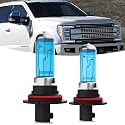 Halogen Headlights Fit For Ford F250 F350 1992-1999 Headlight Bulbs,9007/HB5 High/Low Beams Bright Front Light Combo Kit,Plug &amp; Play,Pack of 2 (Ford F250 F350 1992-1999)