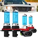 Halogen Headlights Fit For Nissan Frontier 2005-2019 Headlight Bulbs,9007/HB5 High/Low Beam + H11 Fog Light Bright Light Combo,Plug And Play,Pack of 4 (Nissan Frontier 2005-2019)