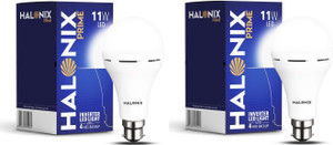 halonix 11w rechargeable emergency inverter bulb pack 2 4 hrs bulb emergency light