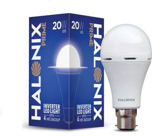 halonix 20w inverter rechargeable led 4 hrs bulb emergency light