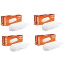 Halonix Polycarbonate 20W Wall Lamp LED Oval Shape Outdoor Bulkhead | Outdoor Light Waterproof IP65 | Waterproof Porch Light for Outdoor Garden Bathroom Light (Cool White, Pack of 4)