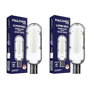 halonix 30-watt motion sensor street light  waterproof outdoor light  motion sensor outdoor light  street light for outdoor purposes  color- white  heat resistant  pack of 2