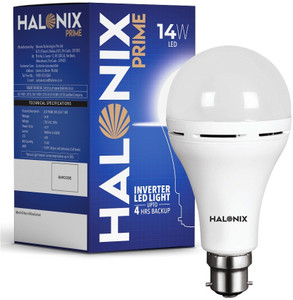 halonix led prime inverter 14w b22 4 hrs bulb emergency light