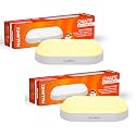 Halonix Polycarbonate Ovate 20W Yellow Wall Lamp Outdoor Led Bulkhead | Waterproof Outdoor Light | IP65 | Outdoor Waterproof Light for Garden and Bathroom (Warm White, Pack of 2), Warranty-2 Years