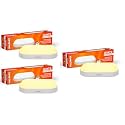 Halonix Polycarbonate Ovate 20W Yellow Wall Lamp Outdoor Led Bulkhead | Waterproof Outdoor Light | IP65 | Outdoor Waterproof Light for Garden and Bathroom (Warm White, Pack of 3), Warranty-2 Years