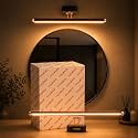 Halonix Signia 6W 3-in-1 Color Changing Mirror Light/Picture Light | Adjustable Color (Warm White, Natural White & Cool White) | Vanity Light | Decorative Mirror Light for Bathroom, Dressing Area |