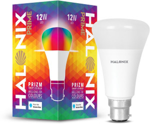 halonix wi-fi prizm 12w b-22 million colors smart bulb