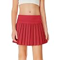 Haloumoning Girls Pleated Skirts with Shorts Athletic Tennis Skirt Skorts