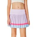 Haloumoning Girls Pleated Skirts with Shorts Athletic Tennis Skirt Skorts