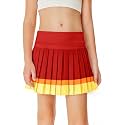 Haloumoning Girls Pleated Skirts with Shorts Athletic Tennis Skirt Skorts