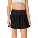 Haloumoning Girls Pleated Skirts with Shorts Athletic Tennis Skirt Skorts
