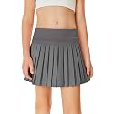 Haloumoning Girls Pleated Skirts with Shorts Athletic Tennis Skirt Skorts