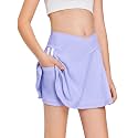 Haloumoning Girls Tennis Skirt High Waisted Athletic Skorts
