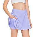 Haloumoning Girls Tennis Skirt High Waisted Athletic Skorts