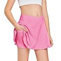 Haloumoning Girls Tennis Skirt High Waisted Athletic Skorts