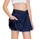 Haloumoning Girls Tennis Skirt High Waisted Athletic Skorts