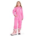 Haloumoning Kid Snowsuit Girls Hooded Waterproof Insulated Ski Suit