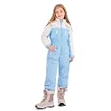 Haloumoning Kid Snowsuit Girls Hooded Waterproof Insulated Ski Suit