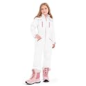 Haloumoning Kid Snowsuit Girls Hooded Waterproof Insulated Ski Suit