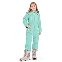 Haloumoning Kid Snowsuit Girls Hooded Waterproof Insulated Ski Suit