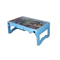 Halsey Multi-Utility Compact | Light Weight |Foldable Study Desk/Computer Table (Light Blue, Virgin Plastic)