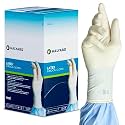 HALYARD Surgical Gloves Latex Sterile Individually Wrapped Pairs Powder Free Medical Disposable Gloves, 8.7 mil, Size 8.5 Large, Cream, SGL65085 (Box of 50 Pairs - 100 Total)
