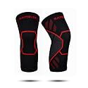 Knee Support for men &amp; Women Knee Brace For Knee Pain relief Knee Caps for Women &amp; Men Knee Pads For Gym Squats knee Belt (Red-M)