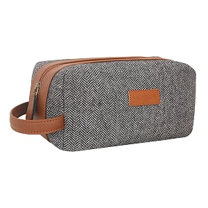 hamelin toiletry bag shaving kit organiser  travel friendly shaving amp makeup pouch  toiletry kit for men and women  dopp kit  all in one stylish organizer for beauty essentials  toiletry case