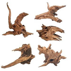 hamiledyi 5 pack aquarium driftwood natural wood driftwood branches reptiles aquarium decoration assorted