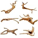 Hamiledyi 6 Pack Aquarium Driftwood Natural Wood Driftwood Branches Reptiles Aquarium Decoration Assorted