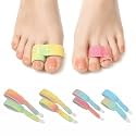 8 pack Colorful hammer toe straightener Adjustable toe wraps