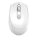 Hammerhead NOVA Bluetooth Rechargeable Lightweight White Mouse with 2.4 GHz and Bluetooth 5.2, 10m Range, 500 mAh Build-in Battery, Silent Clicks, Ergonomic Design, Auto Power Saving