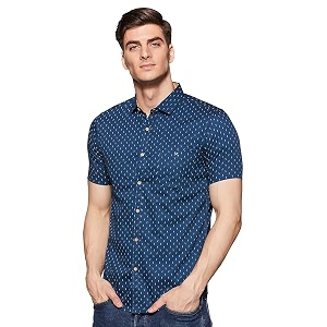 HammerSmith Mens Printed Western Shirt