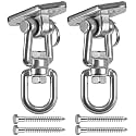 Hammock Chair Hanging Kit Swing Ceiling Mount, Heavy Duty 360° Swivel Swing Hanger Hook, Playground, Tree, Gym, Rope, Swing Set Bracket, Punching Bag Hardware, 1000 LB