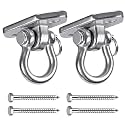 Hammock Chair Hanging Kit Swing Ceiling Mount, Heavy Duty Swing Hanger Hook, Indoor Outdoor Playground Hanging Chair, Tree, Gym, Rope, Swing Set Bracket, Punching Bag Hardware, 1000 LB