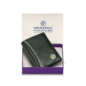 hammonds flycatcher genuine leather card holder wallet for man amp women - credit card holder for men rfid credit card wallet for men with 6 card slots atm card holder - sea green