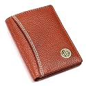 HAMMONDS FLYCATCHER Genuine Leather Card Holder Wallet for Man &amp; Women - Credit Card Holder for Men, RFID Credit Card Wallet for Men with 6 Card Slots, ATM Card Holder - Tan