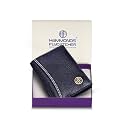 HAMMONDS FLYCATCHER Genuine Leather Card Holder Wallet for Man &amp; Women - Credit Card Holder for Men, RFID Credit Card Wallet for Men with 6 Card Slots, ATM Card Holder for Men - Blue