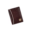 HAMMONDS FLYCATCHER Genuine Leather Card Holder for Men and Women Slim RFID Blocking Bifold with 6 Card Slots Cash Compartment Compact Credit Debit Card Case Minimalist Pocket Organizer