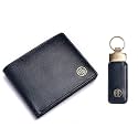 HAMMONDS FLYCATCHER Gift for Men Combo - Genuine Leather Wallet Keyring Combo - Wallet for Men Leather Original - Birthday Special &amp; Unique Gift Ideas for Husband, Boyfriend, Teachers, Father