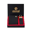 HAMMONDS FLYCATCHER Men's Genuine Leather Wallet Keyring Combo, Valentine's Gift for Boyfriend and Husband, Birthday Gift for Boyfriend, Leather Wallet &amp; Keyring Combo, Black