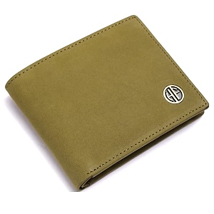 hammonds flycatcher genuine leather wallets for men moss green  rfid protected leather wallet for men  mens wallet with 4 card slots  gift for valentine day fathers day birthday