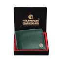 HAMMONDS FLYCATCHER RFID Protected Bi-Fold Wallet for Men Leather Original, Mens Wallet, Leather Wallets for Men, Classic Purse with 4 Card Slots, Coin Pocket, Gift for Mens - Green